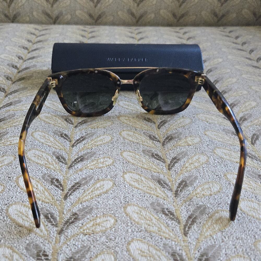 Warby Parker Sunglasses Brown Tortoise Gold Tone 51-22-145 W/ Case FRAMES ONLY - Picture 2 of 4